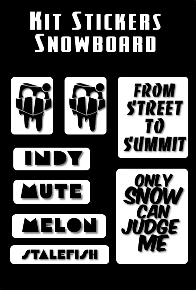 Kit Stickers Snowboard Wrap n Ride