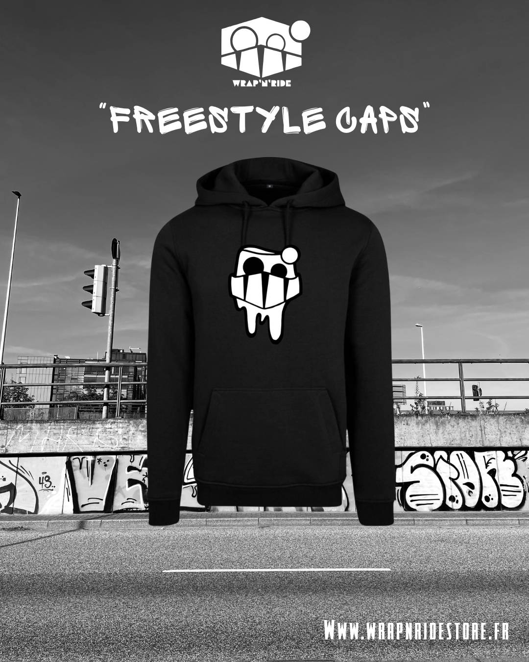 Hoodie Oversize Wrap’n’Ride "Freestyle Caps"