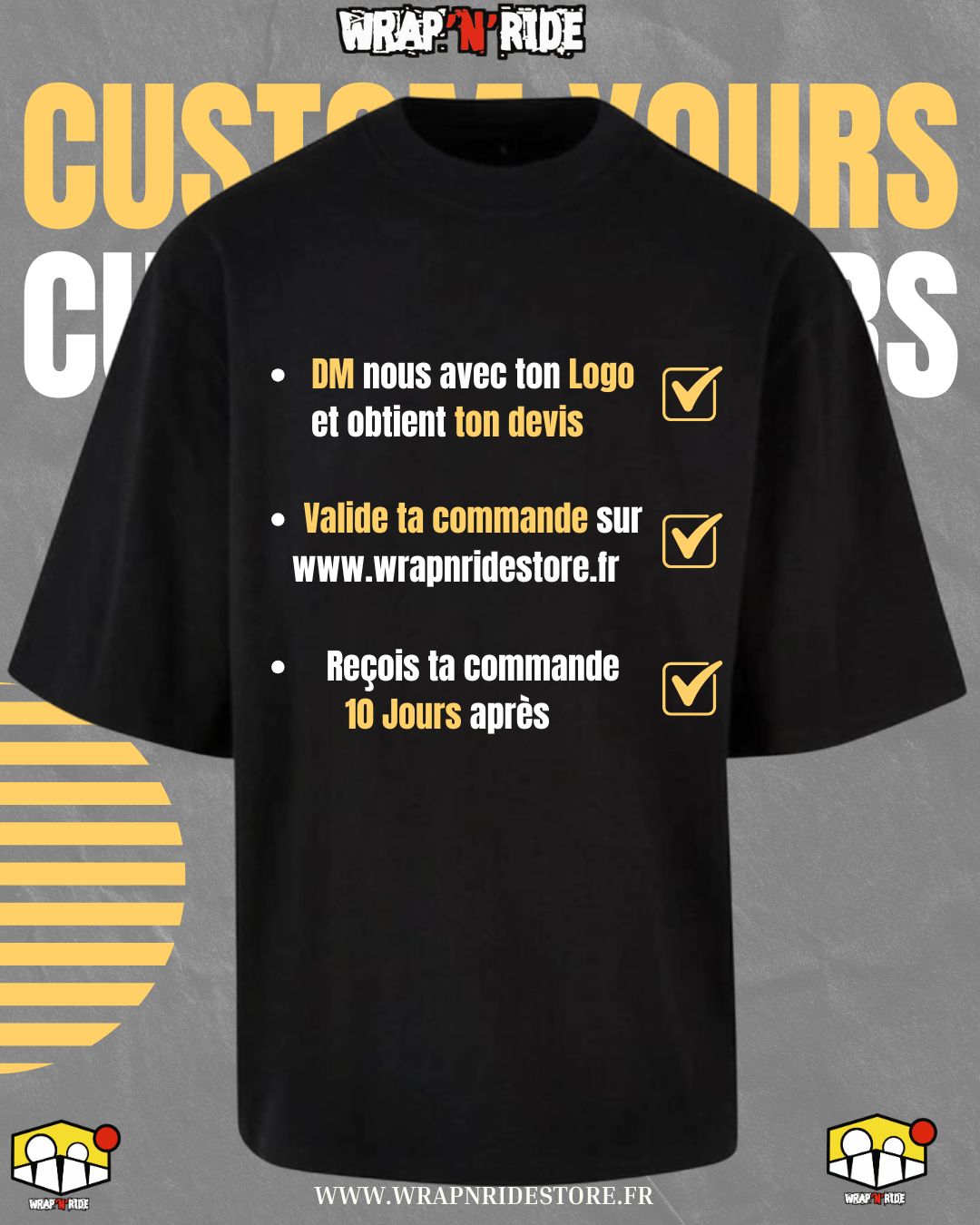T-shirt oversize personnalisable