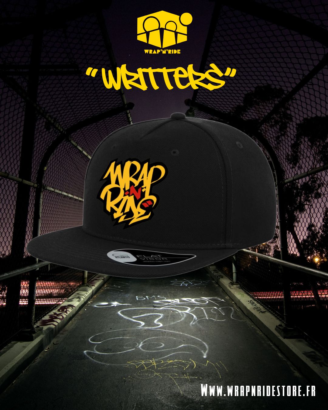 Casquette Wrap’n’Ride  "Writters" Original
