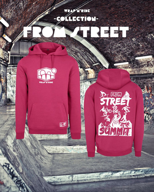 Hoodie Lourd Hibiscus Pink "From Street"