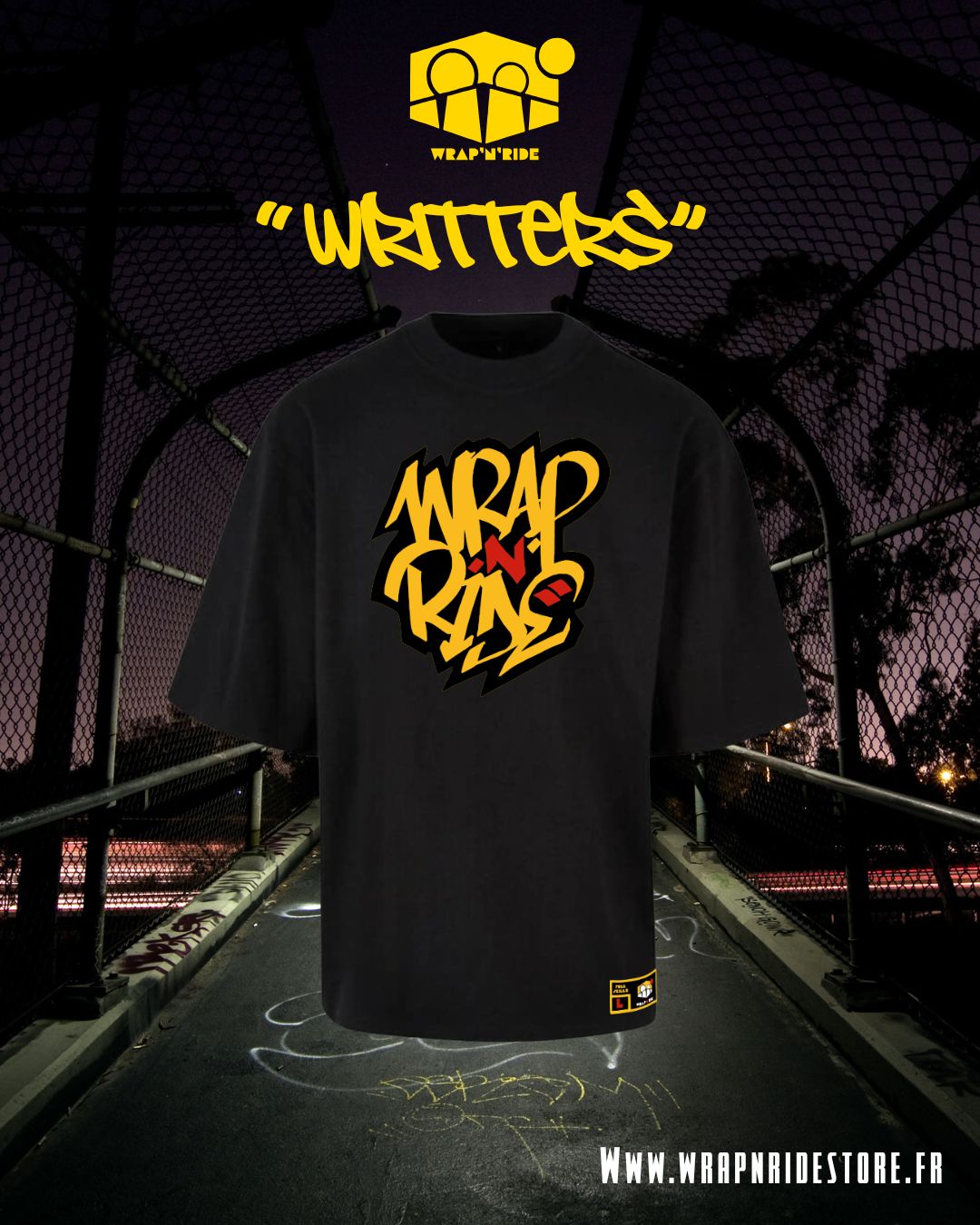 T-shirt Oversize Wrap’n’Ride "Writters" Original