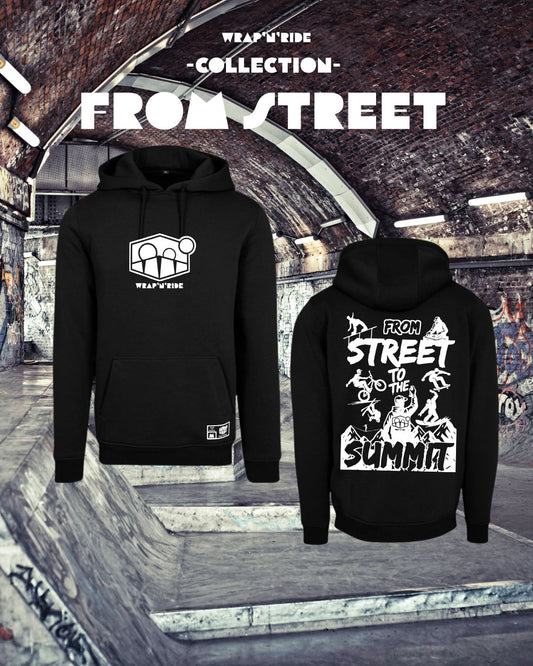 Hoodie Lourd Deep Black "From Street"