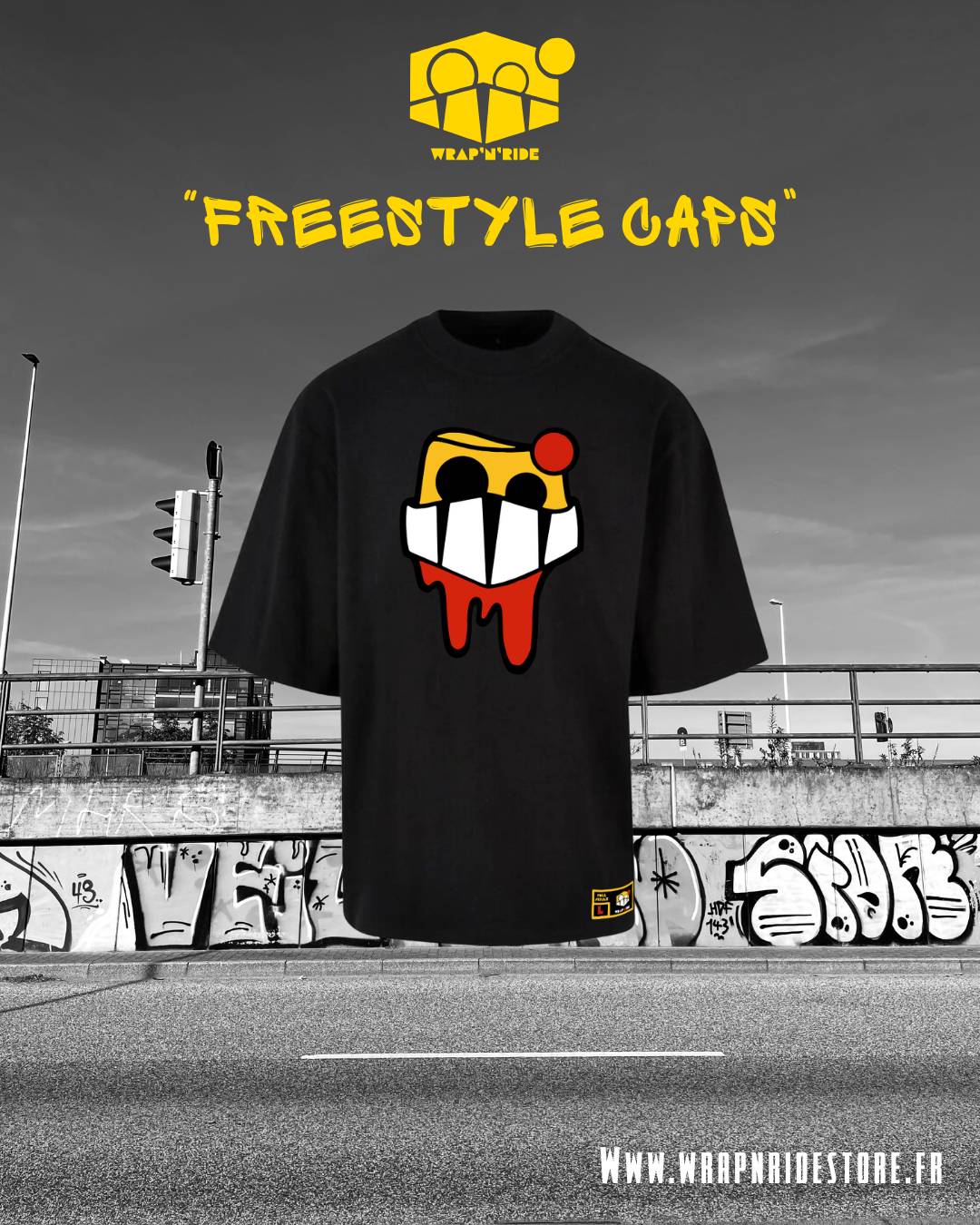 T-shirt Oversize Wrap’n’Ride "Freestyle Caps"