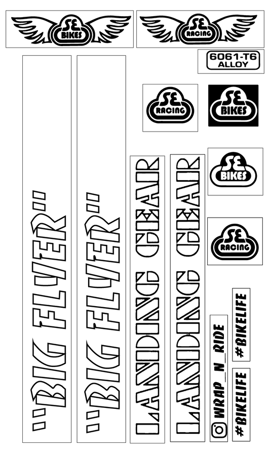 SE BIKES "FLYER" Outline (Replica Type Origine)