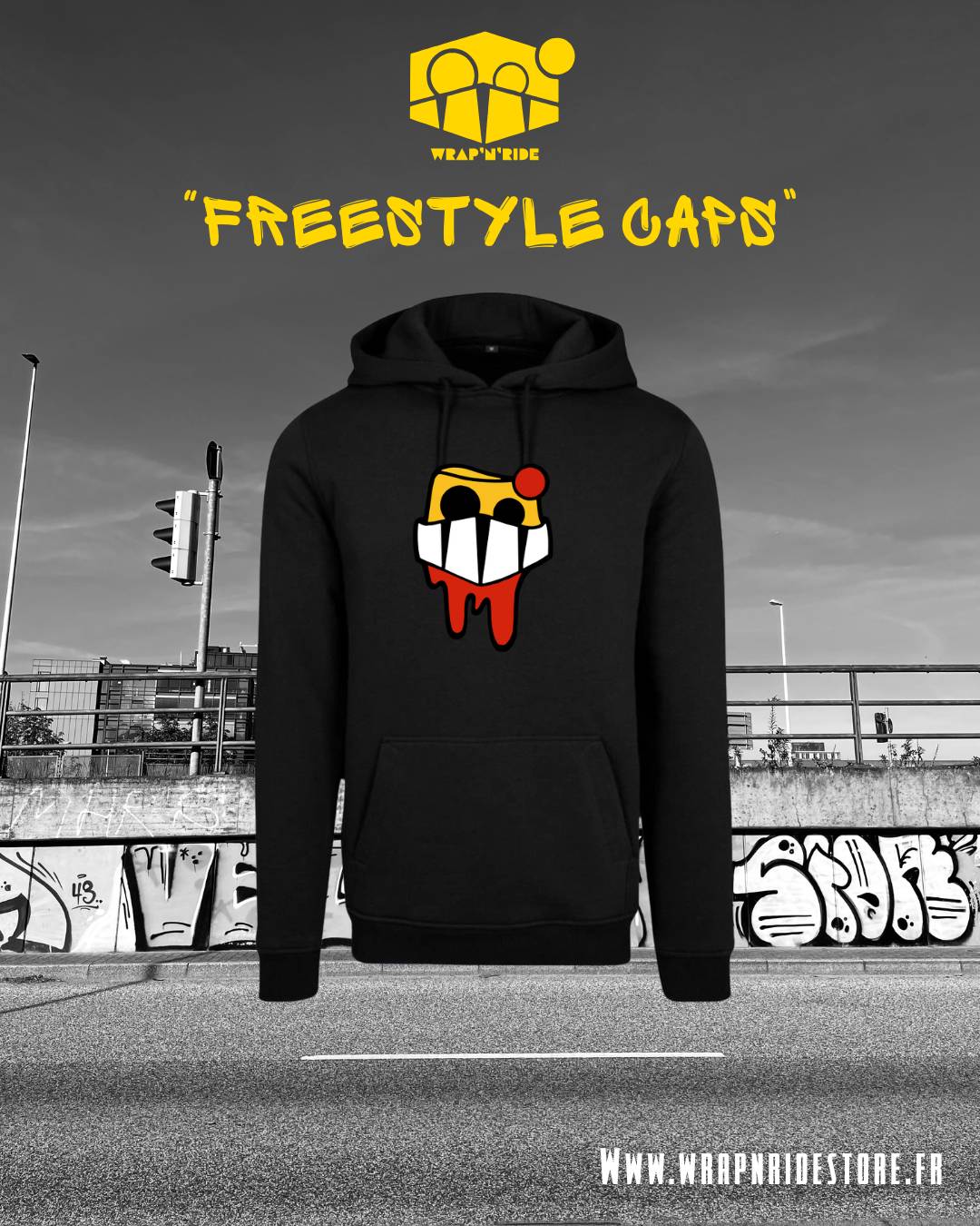 Hoodie Oversize Wrap’n’Ride "Freestyle Caps"