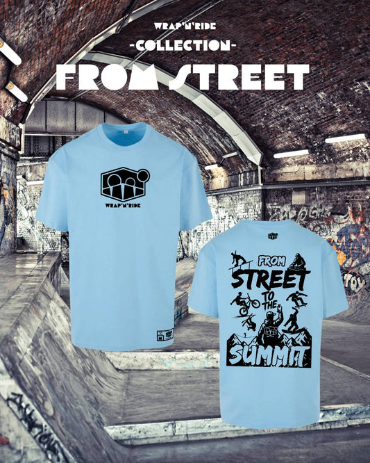 T-Shirt Sky Blue "From Street"