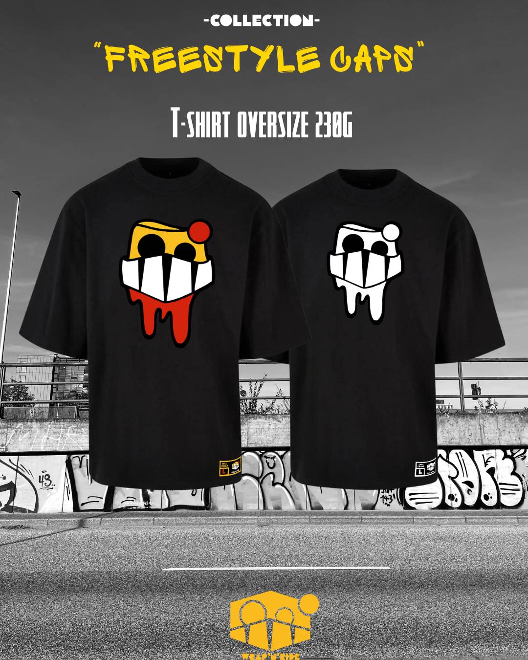 T-shirt Oversize Wrap’n’Ride "Freestyle Caps"