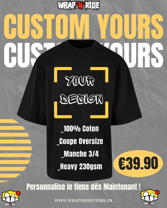 T-shirt oversize personnalisable