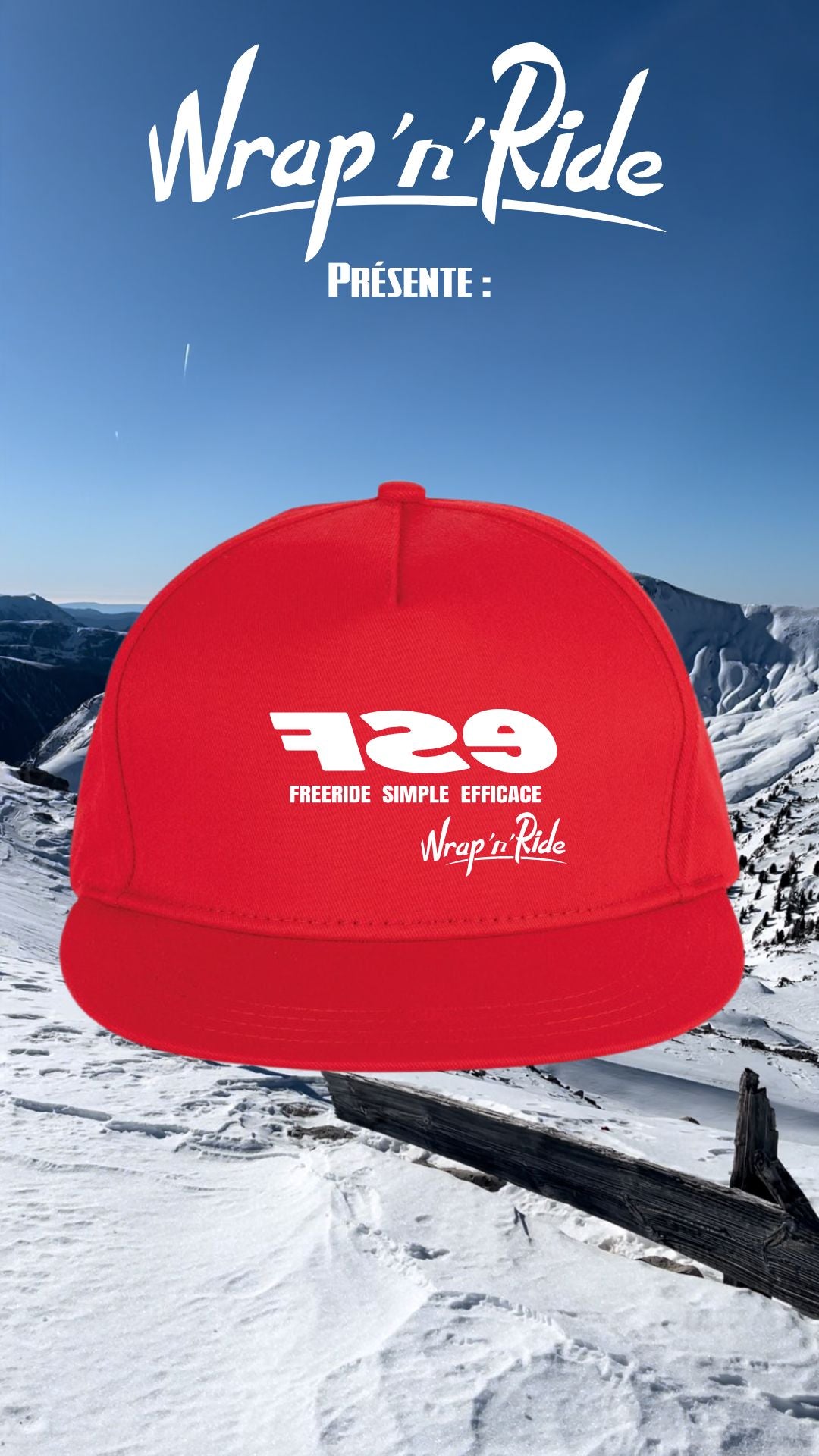 Casquette Snapback Custom "FSE" Freeride Simple Efficace